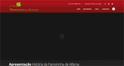 Desktop Screenshot of parreirinhadealfama.com