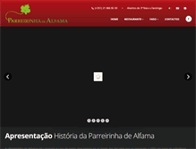 Tablet Screenshot of parreirinhadealfama.com